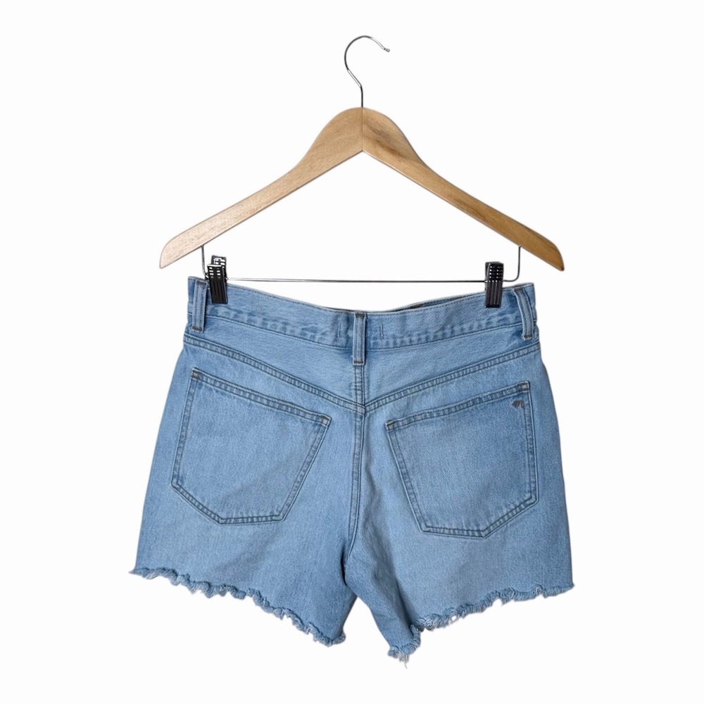 Madewell Womens‎ Relaxed Mid Length Denim Jean Shorts 26 100% Cotton - Picture 2 of 5